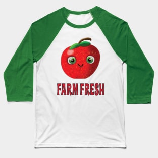 Farm Fresh Apple Baseball T-Shirt